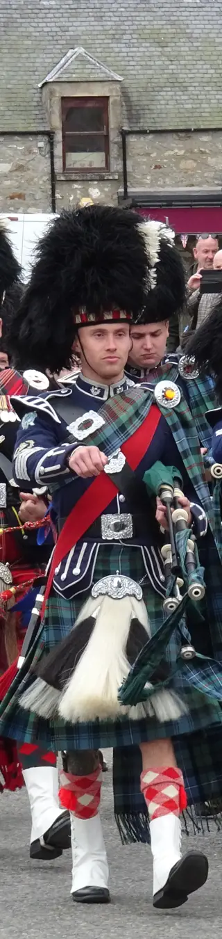 Kilt und Dudelsack.